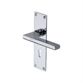 Bauhaus Low Profile Door Handles On Backplate